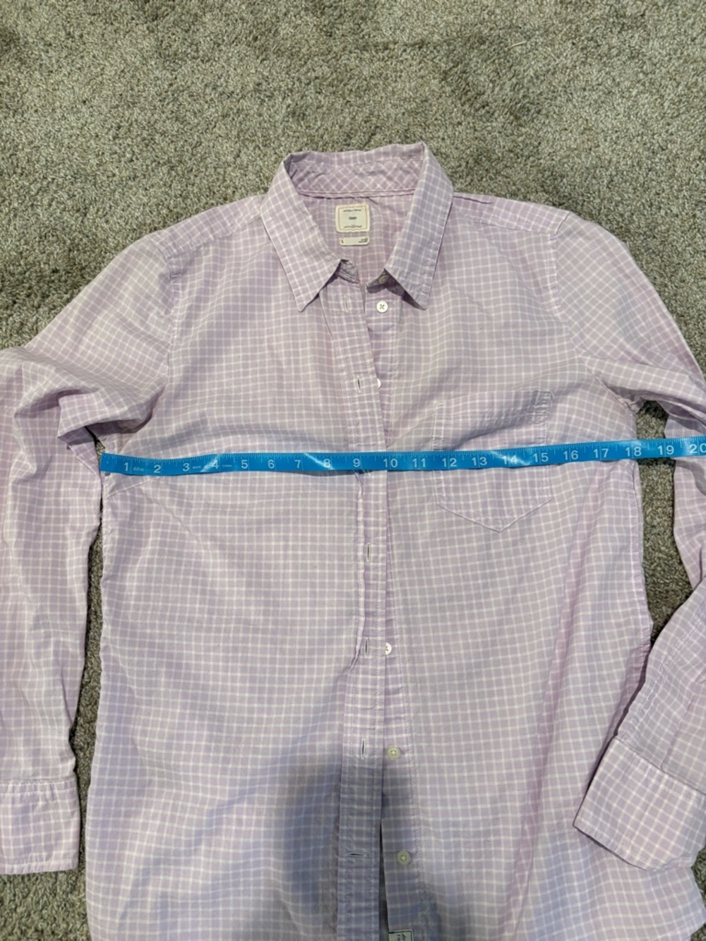 GAP Button-Down Shirt Trio in Lavender, Pink, and Light Blue - Picture 3 of 13